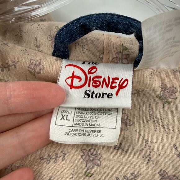 Vintage Disney Store Winnie the Pooh Denim Hooded Jacket XL Embroidered - Picture 5 of 10